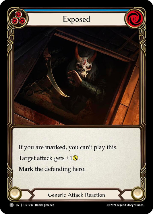 Flesh & Blood TCG The Hunted Exposed (Blue) HNT237 Common Near Mint