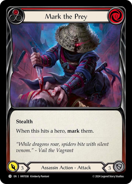Flesh & Blood TCG The Hunted Mark the Prey (Red) HNT038 Common