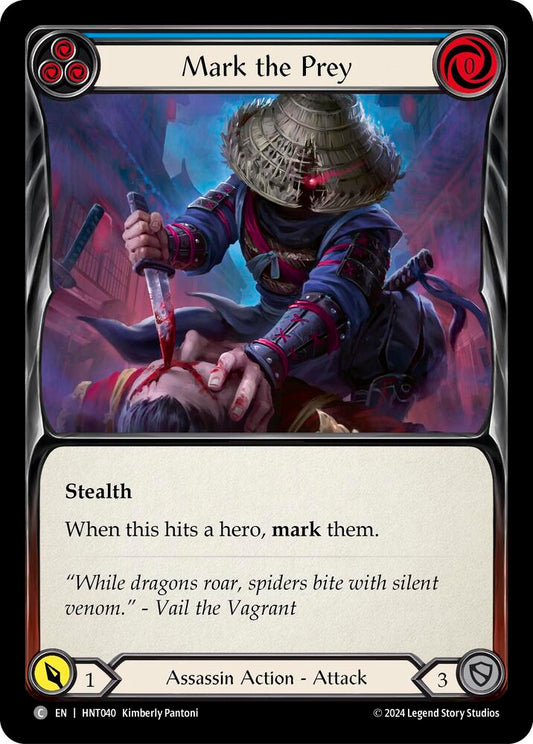Flesh & Blood TCG The Hunted Mark the Prey (Blue) HNT040 Common
