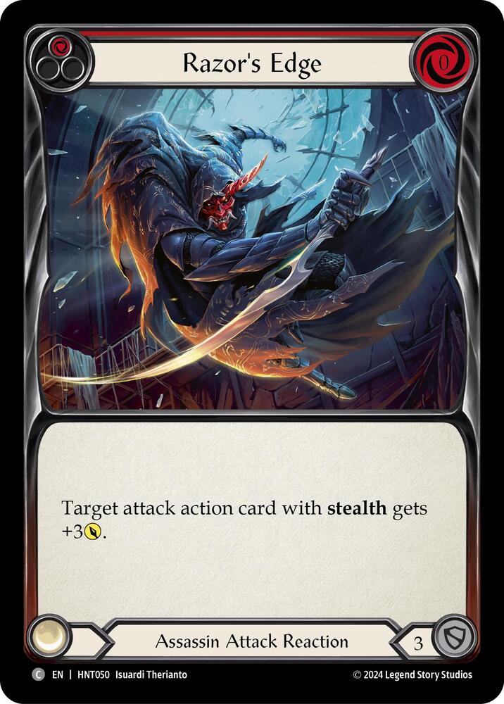 Flesh & Blood TCG The Hunted Razor's Edge (Red) HNT050 Common Near Mint