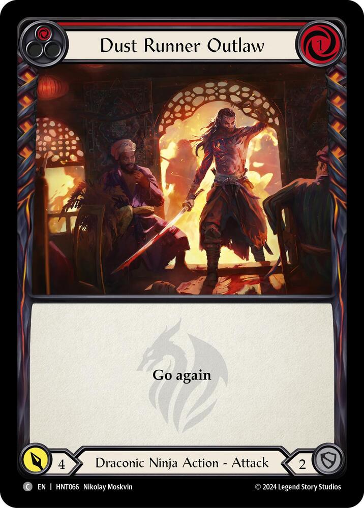 Flesh & Blood TCG The Hunted Dust Runner Outlaw (Red) HNT066 Common Near Mint