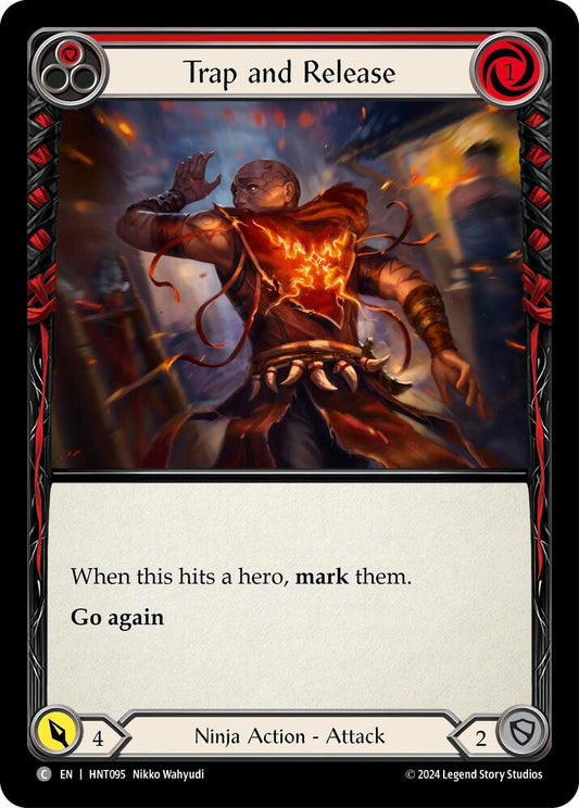 Flesh & Blood TCG The Hunted Trap and Release (Red) HNT095 Common Near Mint