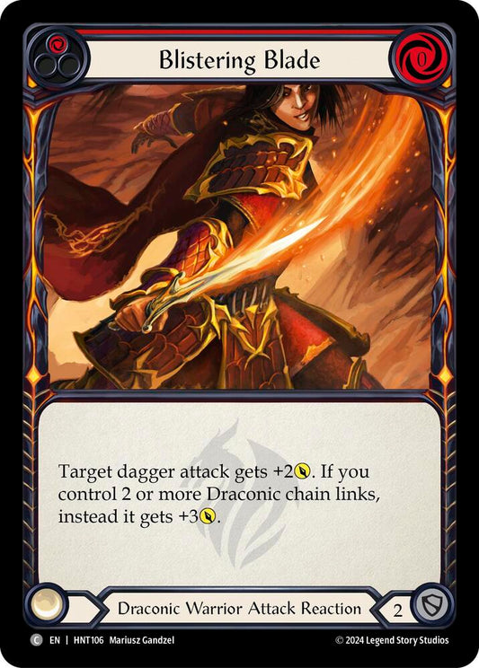Flesh & Blood TCG The Hunted Blistering Blade (Red) HNT106 Common
