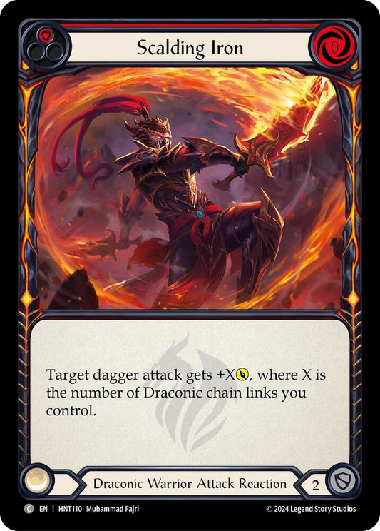 Flesh & Blood TCG The Hunted Scalding Iron (Red) HNT110 Common Near Mint