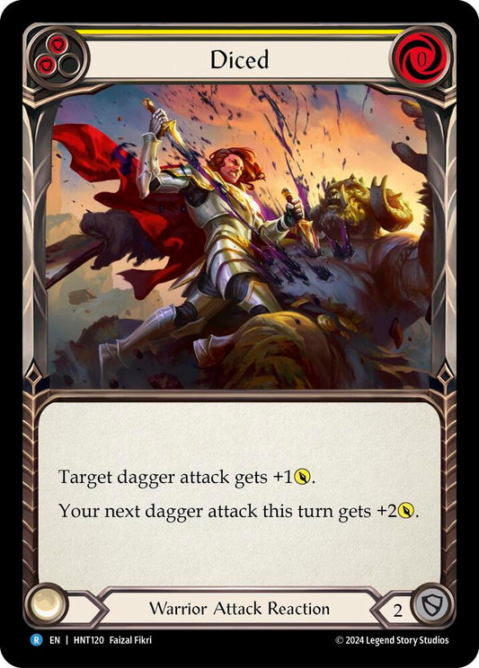 Flesh & Blood TCG The Hunted Diced (Yellow) HNT120 Rare