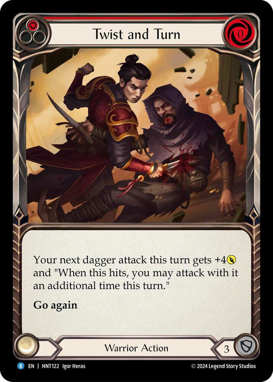 Flesh & Blood TCG The Hunted Twist and Turn (Red) HNT122 Rare