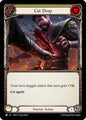Flesh & Blood TCG The Hunted Cut Deep (Yellow) HNT129 Common