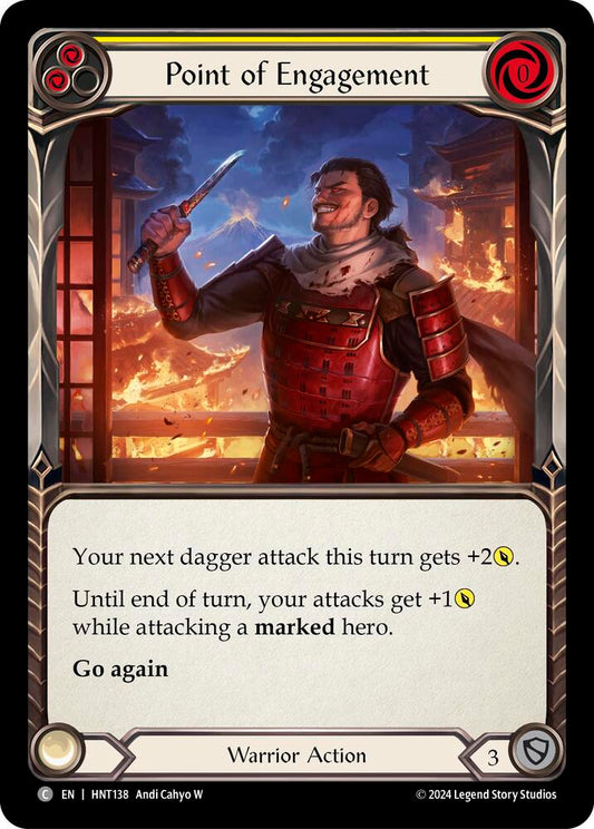 Flesh & Blood TCG The Hunted Point of Engagement (Yellow) HNT138 Common Near Mint