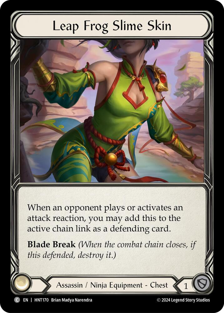 Flesh & Blood TCG The Hunted Leap Frog Slime Skin HNT170 Common Near Mint