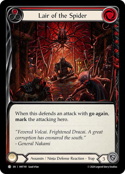Flesh & Blood TCG The Hunted Lair of the Spider (Red) HNT191 Common Near Mint Rainbow Foil