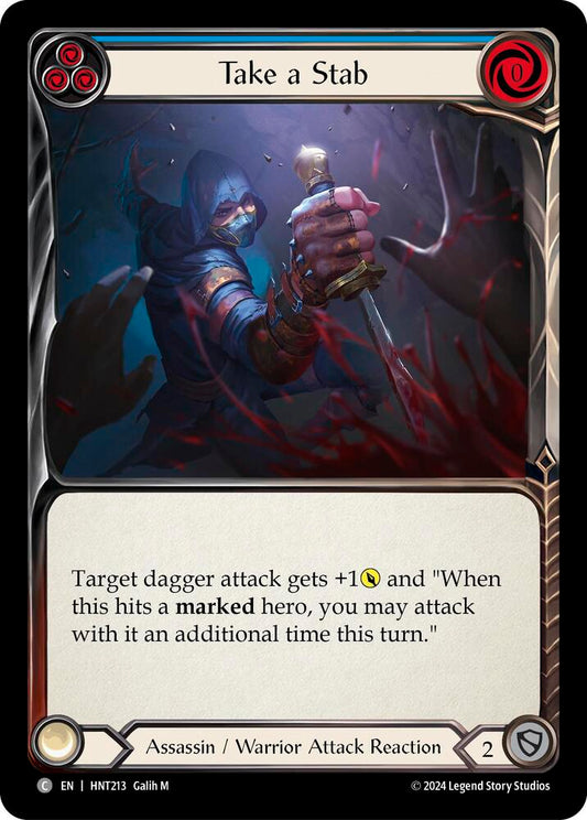 Flesh & Blood TCG The Hunted Take a Stab (Blue) HNT213 Common