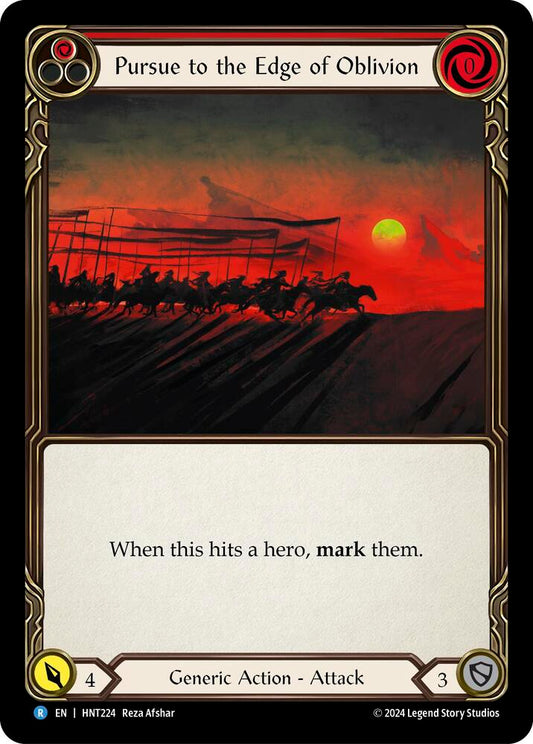 Flesh & Blood TCG The Hunted Pursue to the Edge of Oblivion (Red) HNT224 Rare
