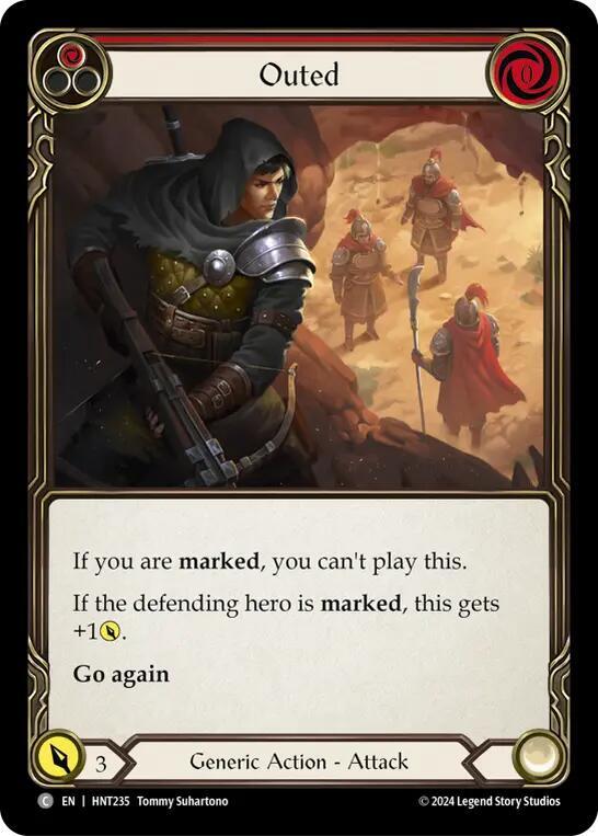Flesh & Blood TCG The Hunted Outed HNT235 Common Near Mint