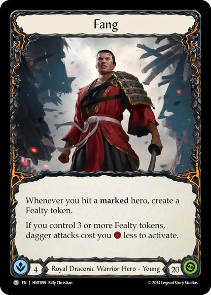 Flesh & Blood TCG The Hunted Arakni, Web of Deceit // Fang HNT002 // HNT099 Token