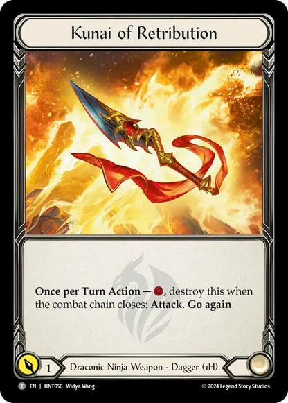 Flesh & Blood TCG The Hunted Mark of the Huntsman // Kunai of Retribution HNT010 // HNT056 Token
