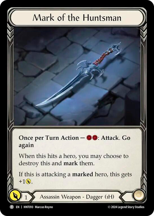 Flesh & Blood TCG The Hunted Mark of the Huntsman // Kunai of Retribution HNT010 // HNT056 Token