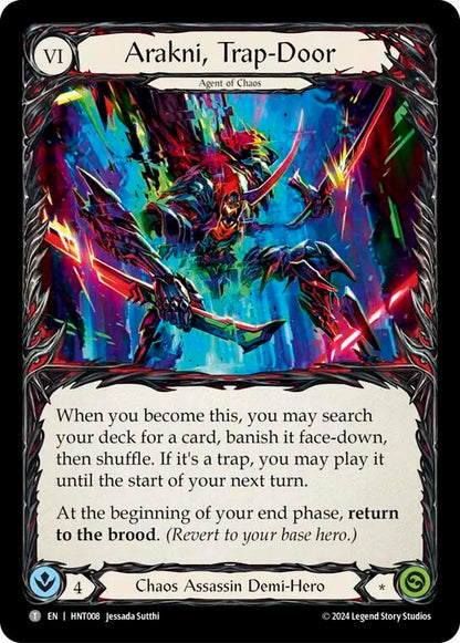 Flesh & Blood TCG The Hunted Arakni, Tarantula // Arakni, Trap-Door HNT007 // HNT008 Token