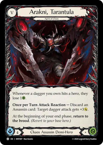 Flesh & Blood TCG The Hunted Arakni, Tarantula // Arakni, Trap-Door HNT007 // HNT008 Token