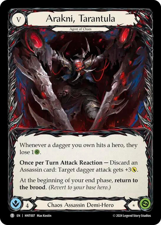 Flesh & Blood TCG The Hunted Arakni, Tarantula // Arakni, Trap-Door HNT007 // HNT008 Token