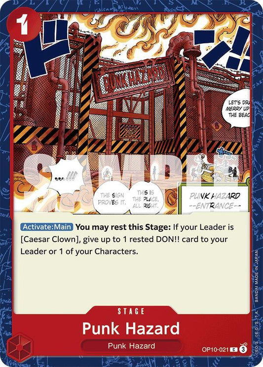One Piece Card Game Royal Blood Punk Hazard OP10-021 Common