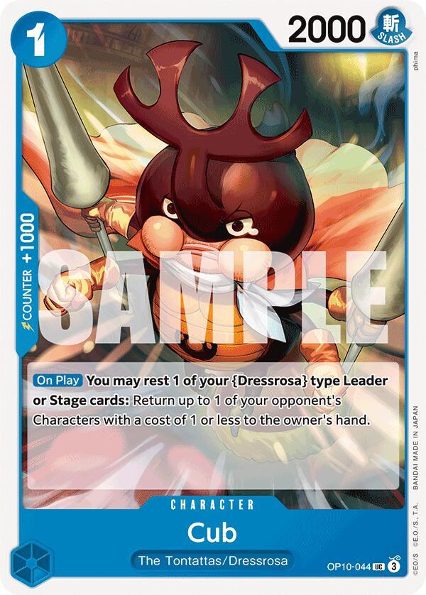 One Piece Card Game Royal Blood Cub OP10-044 UC Near Mint