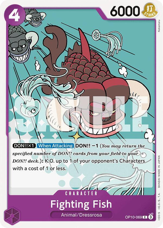 One Piece Card Game Royal Blood Fighting Fish OP10-069 Common