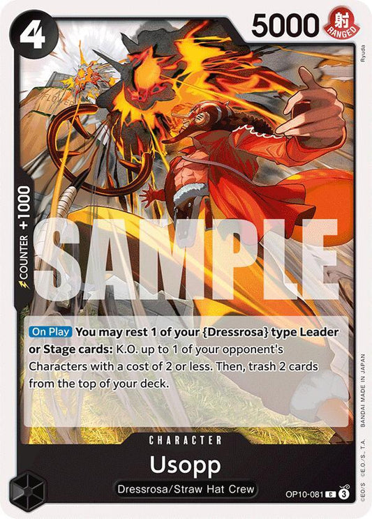 One Piece Card Game Royal Blood Usopp (081) OP10-081 Common