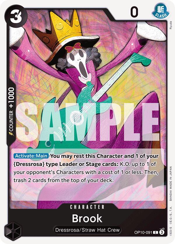 One Piece Card Game Royal Blood Brook (091) OP10-091 Common