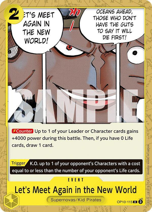 One Piece Card Game Royal Blood Let's Meet Again in the New World OP10-115 Common