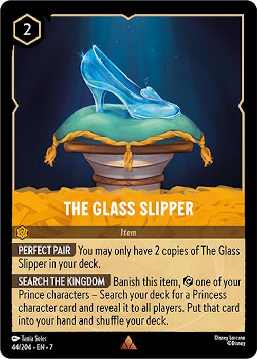 Lorcana TCG Archazia's Island The Glass Slipper 44/204 Rare Near Mint