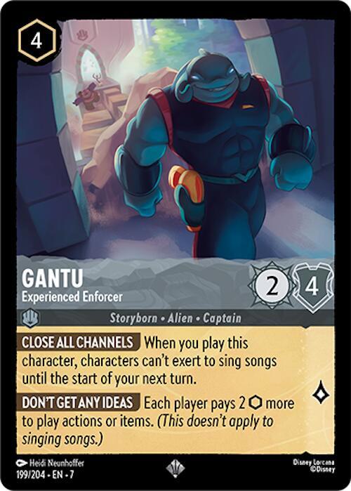 Lorcana TCG Archazia's Island Gantu - Experienced Enforcer 199/204 Super Rare Near Mint