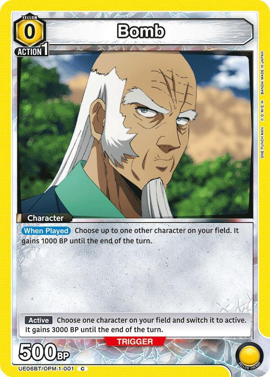 Bandai Union Arena UE06BT: One Punch Man Bomb (001) UE06BT / OPM-1-001 Common