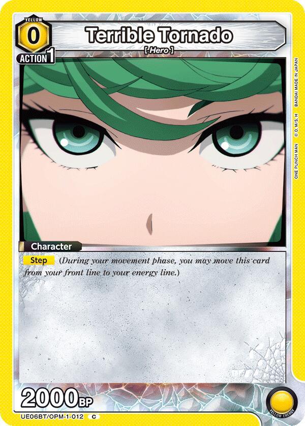 Union Arena UE06BT: One Punch Man Terrible Tornado (012) UE06BT/OPM-1-012 Common Near Mint