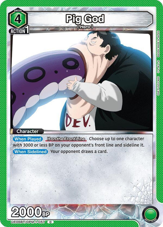 Union Arena UE06BT: One Punch Man Pig God UE06BT/OPM-1-057 Common Near Mint