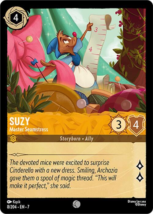 Lorcana TCG Archazia's Island Suzy - Master Seamstress 8/204 Common
