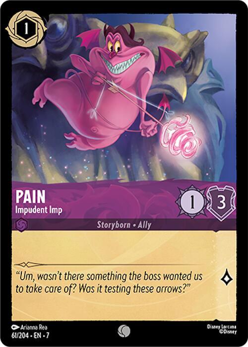 Lorcana TCG Archazia's Island Pain - Impudent Imp 61/204 Common
