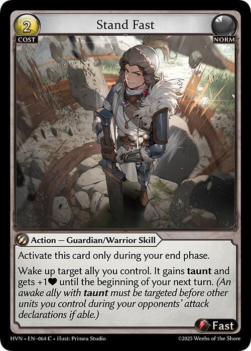 Grand Archive Abyssal Heaven Stand Fast 064 Common Near Mint