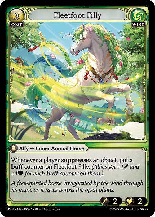 Grand Archive Abyssal Heaven Fleetfoot Filly 155 Common