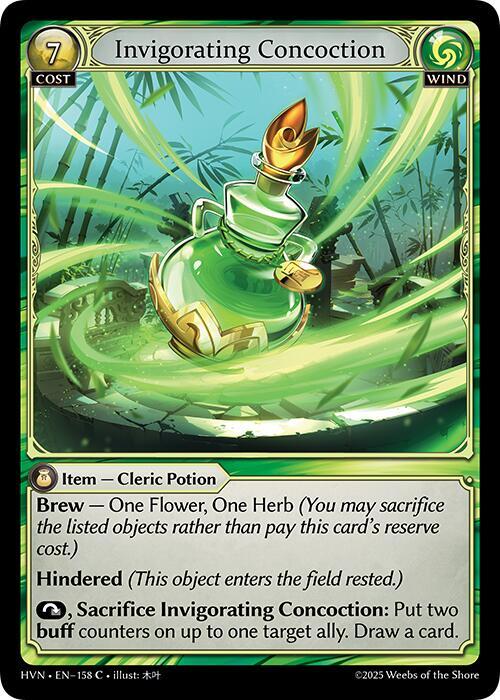 Grand Archive Abyssal Heaven Invigorating Concoction 158 Common
