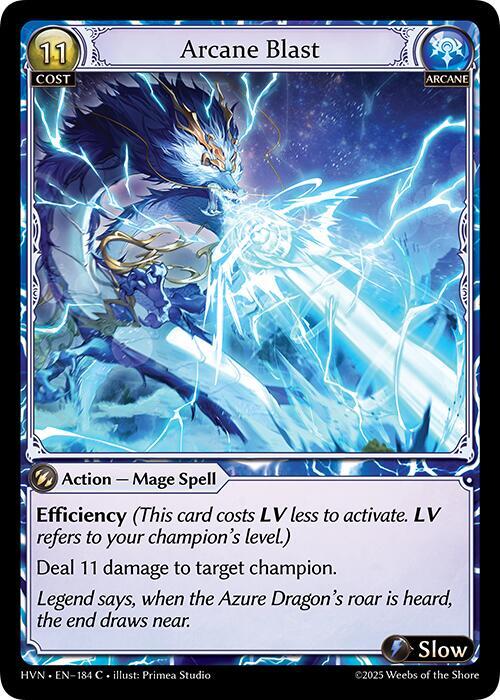 Grand Archive Abyssal Heaven Arcane Blast 184 Common