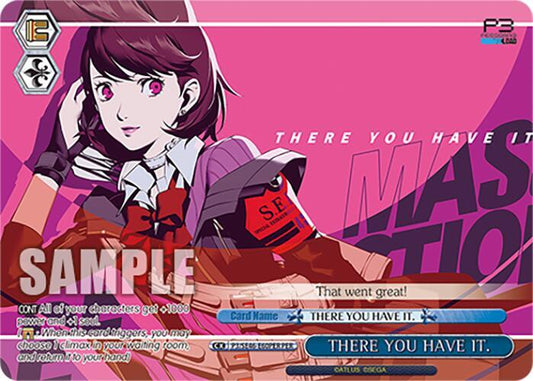 Weiss Schwarz Persona 3 Reload Premium Booster THERE YOU HAVE IT. (PER) P3 / SE46-E60 Persona Rare
