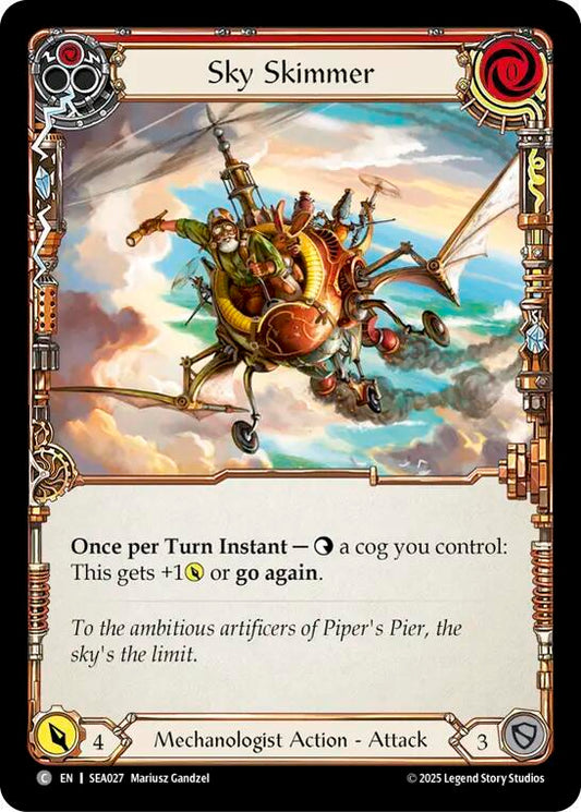 Flesh & Blood TCG High Seas Sky Skimmer (Red) SEA027 Common