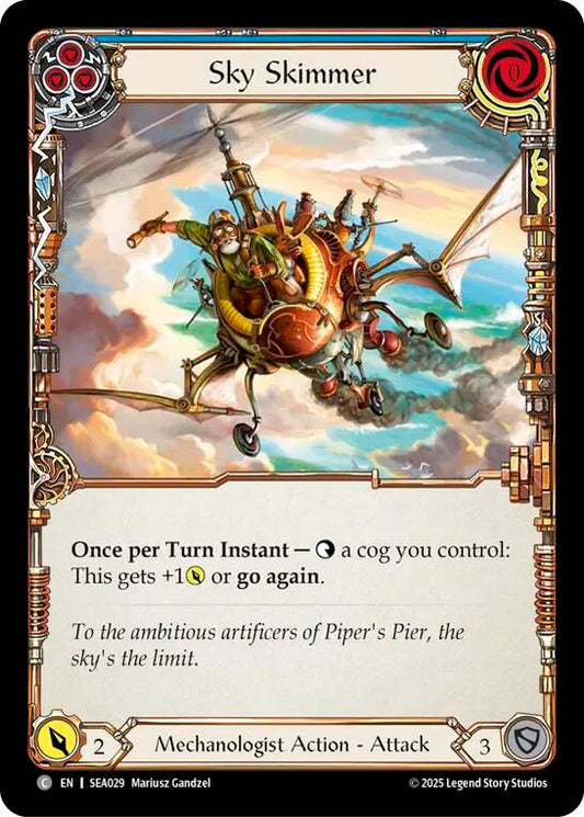Flesh & Blood TCG High Seas Sky Skimmer (Blue) SEA029 Common