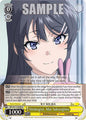 Weiss Schwarz Rascal Does Not Dream Series Strategist, Mai Sakurajima SBY / W114-E006 Rare