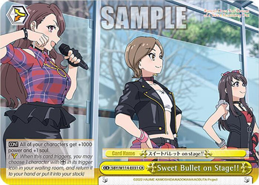 Weiss Schwarz Rascal Does Not Dream Series Sweet Bullet on Stage!! SBY / W114-E031 Climax Rare