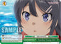Weiss Schwarz Rascal Does Not Dream Series Familiar Young Girl SBY / W114-E046 Climax Rare
