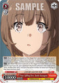 Weiss Schwarz Rascal Does Not Dream Series Tears Spilling Over, Kaede Azusagawa SBY / W114-E063 Uncommon