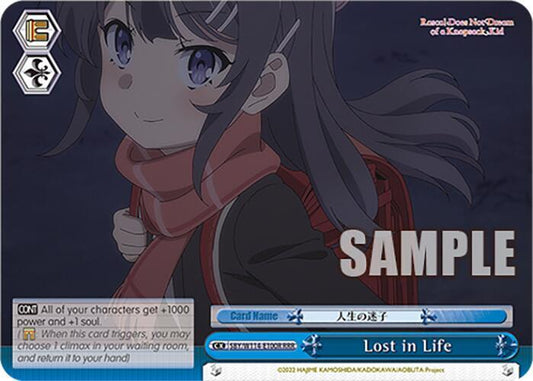 Weiss Schwarz Rascal Does Not Dream Series Lost in Life SBY / W114-E100 Climax Rare