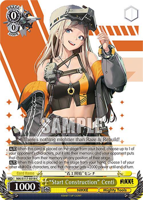 Weiss Schwarz GODDESS OF VICTORY: NIKKE "Start Construction" Centi NIK/S117-E018 Common