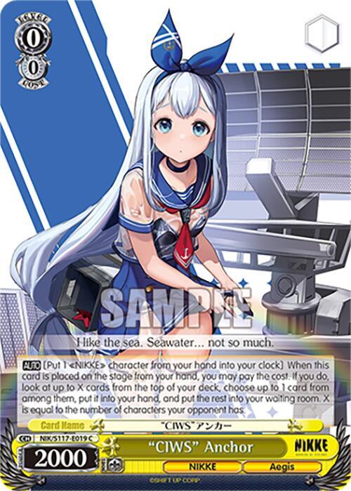 Weiss Schwarz GODDESS OF VICTORY: NIKKE "CIWS" Anchor NIK/S117-E019 Common